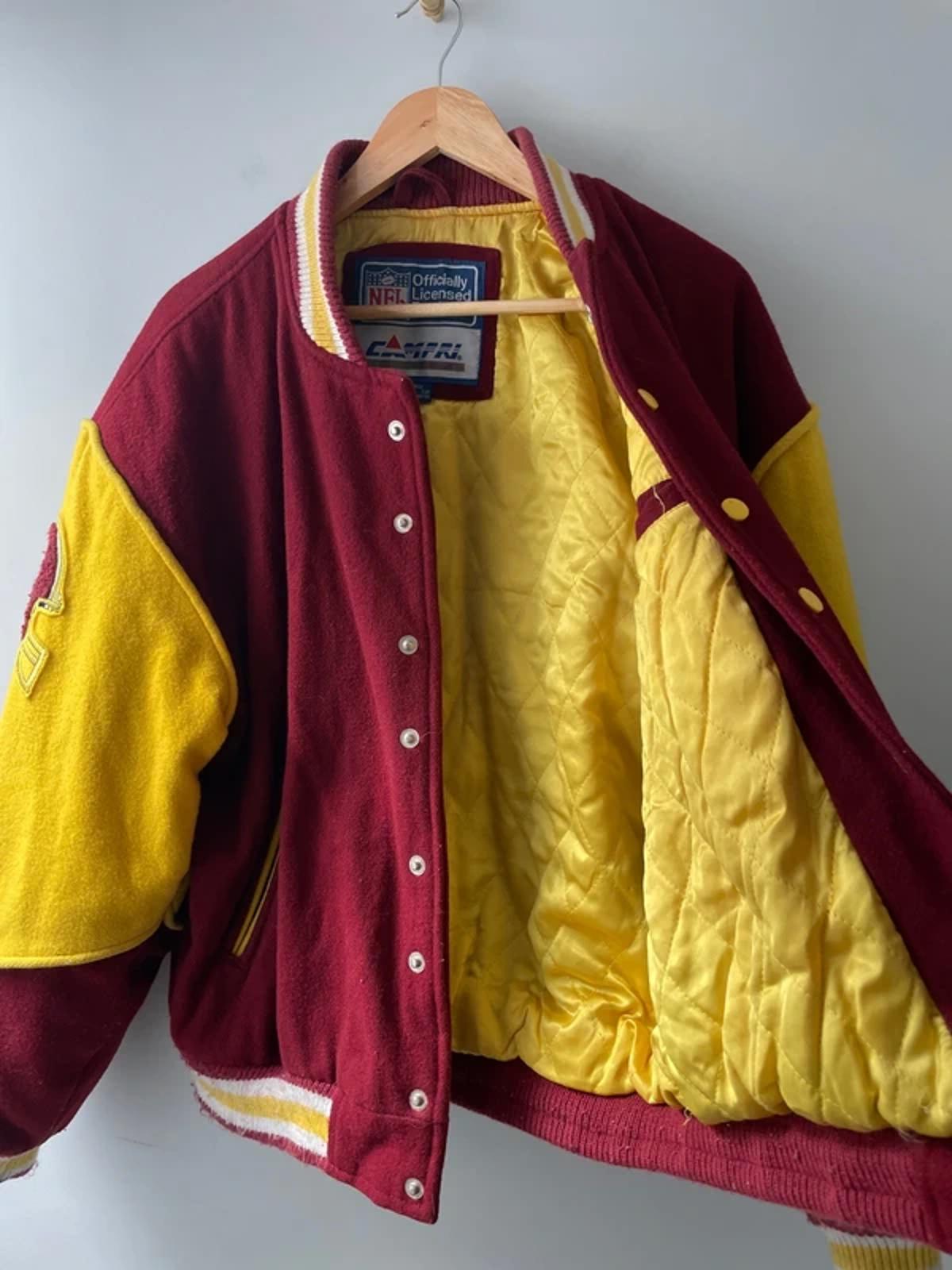 Men’s Washington Redskins Rare Wool Bomber Jacket in Red/Yellow - Medium - 2956