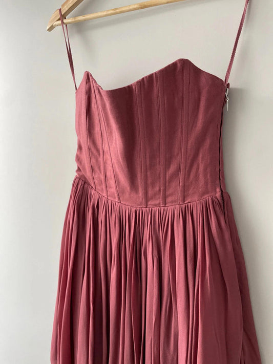 Women’s & Other stories Premium Sheer Maxi Dress With Corseted Waist - Uk 10 - 2002
