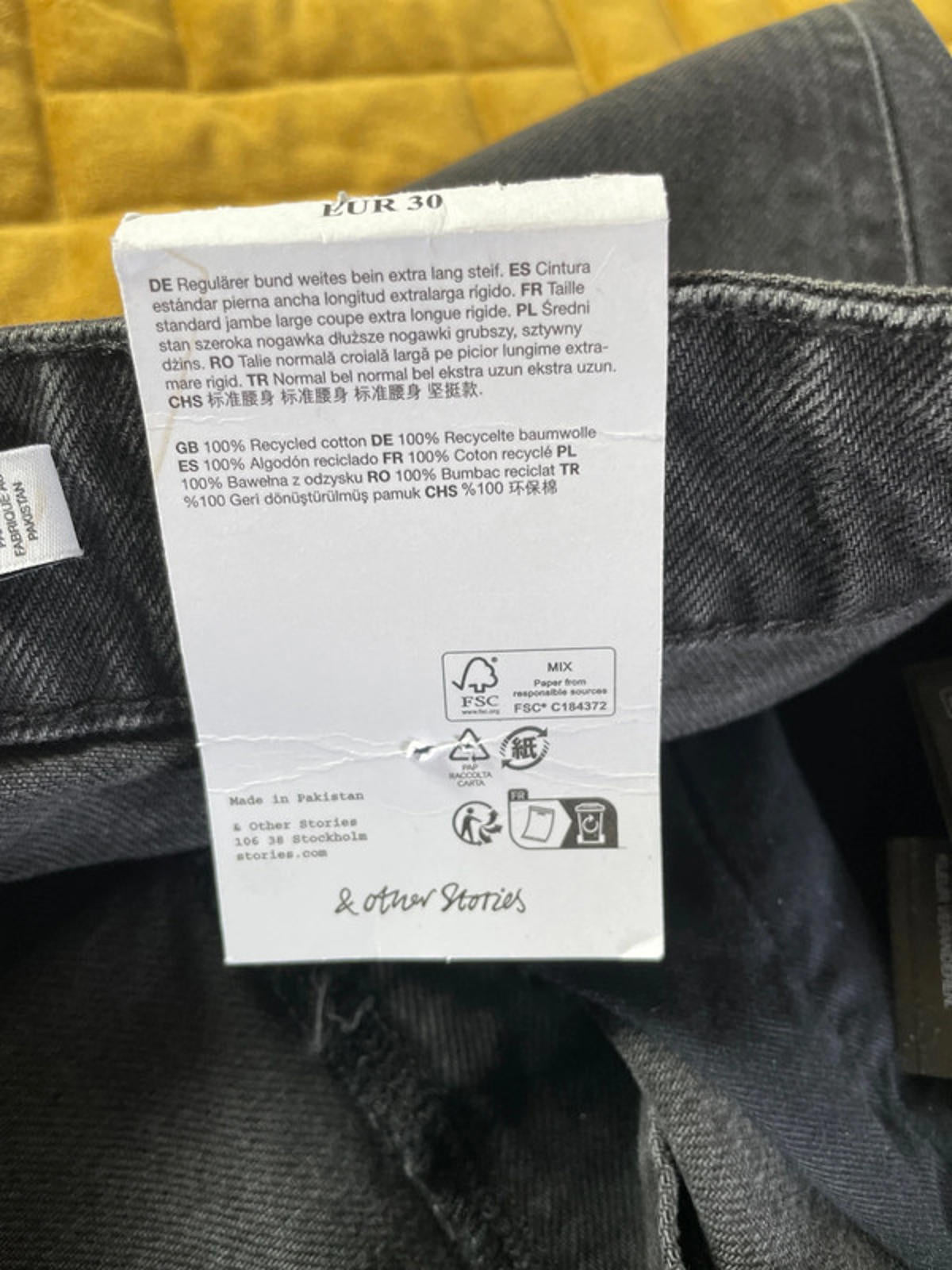 Women’s & Other Stories Regular Waist Wide Leg Jeans - W30/L30 - 1816