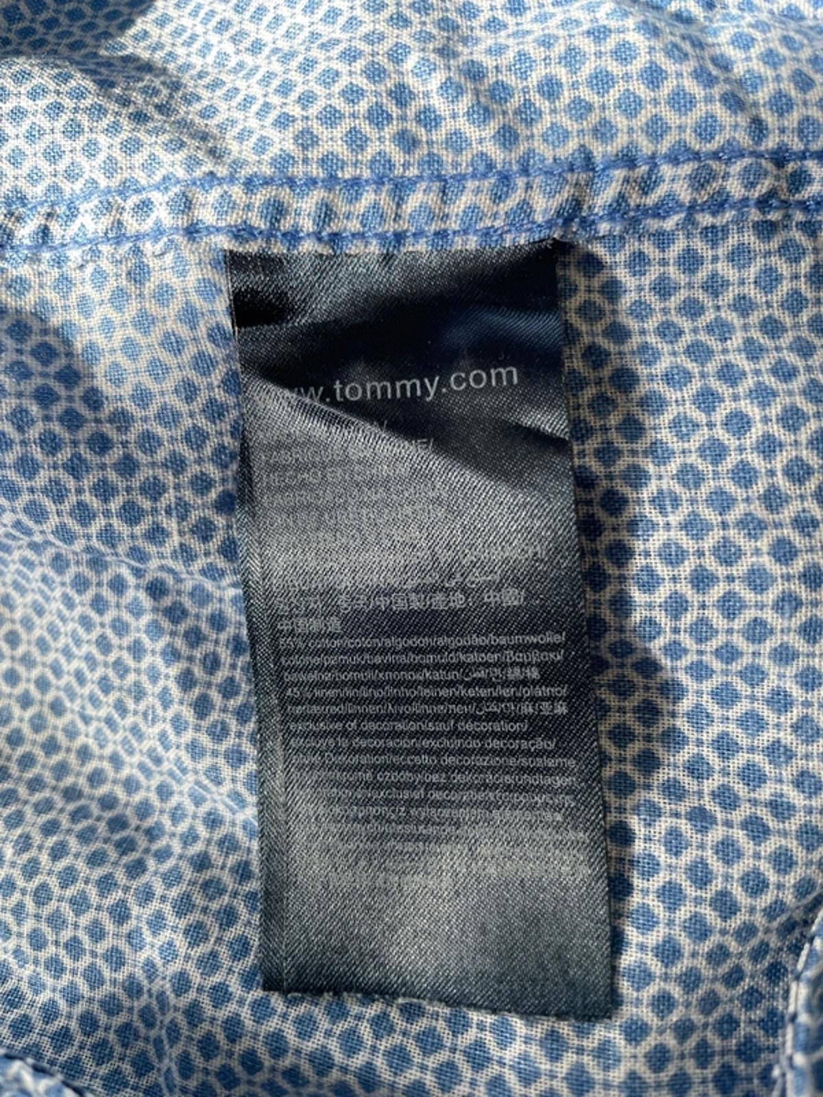 Men’s Tommy Hilfiger Premium Linen Short Sleeve Shirt In Blue - Small - 3017