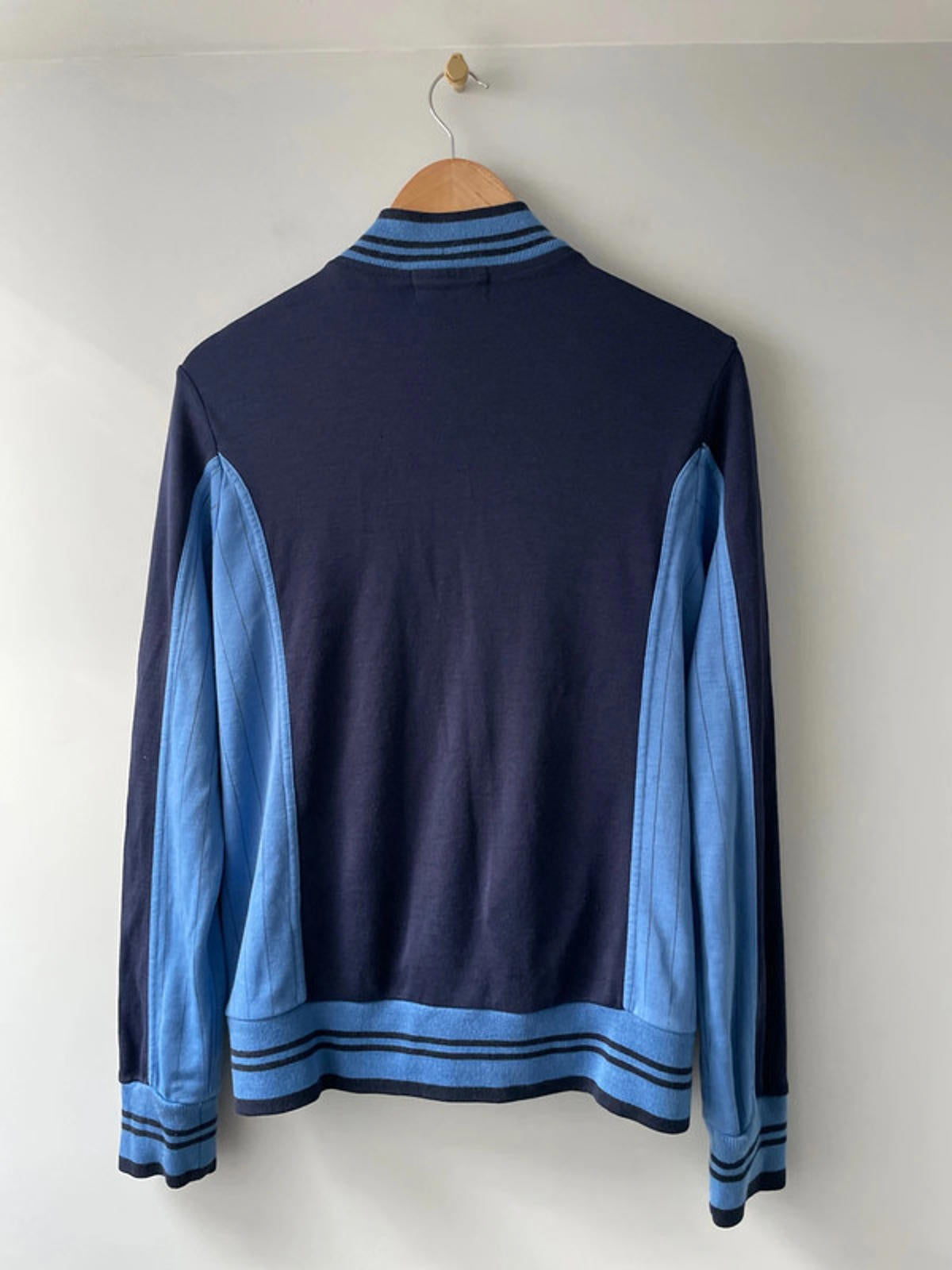 Men’s Fila White Line Settanta Vintage Bomber Track Jacket in Navy - Medium-2590