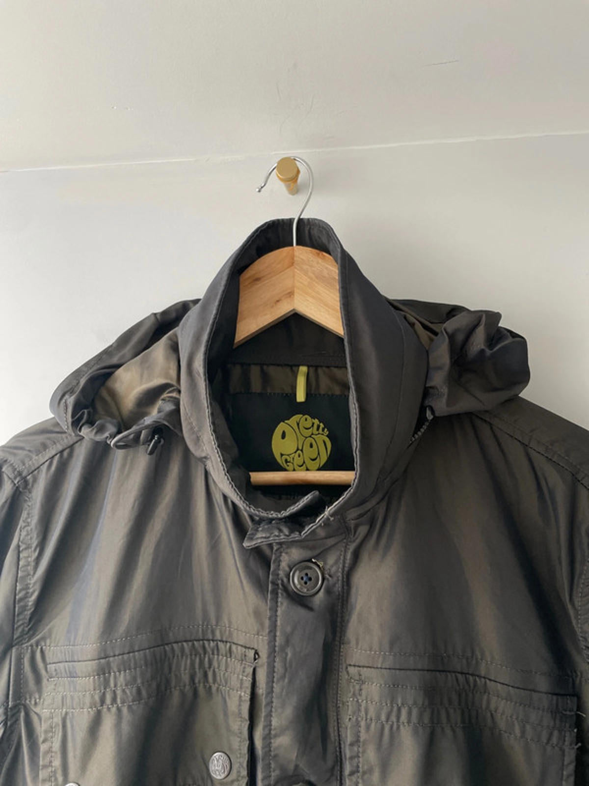 Men’s Pretty Green Hooded Harrington Jacket Coat - Small - 2130