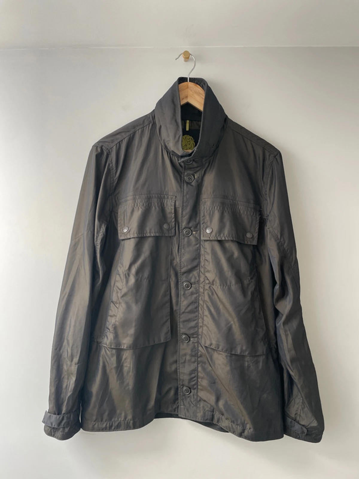 Men’s Pretty Green Hooded Harrington Jacket Coat - Small - 2130