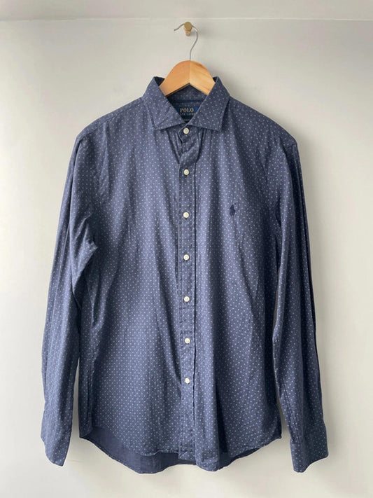 Men’s Ralph Lauren Premium Long Sleeve Slim Fit Shirt Top - Medium - 1545