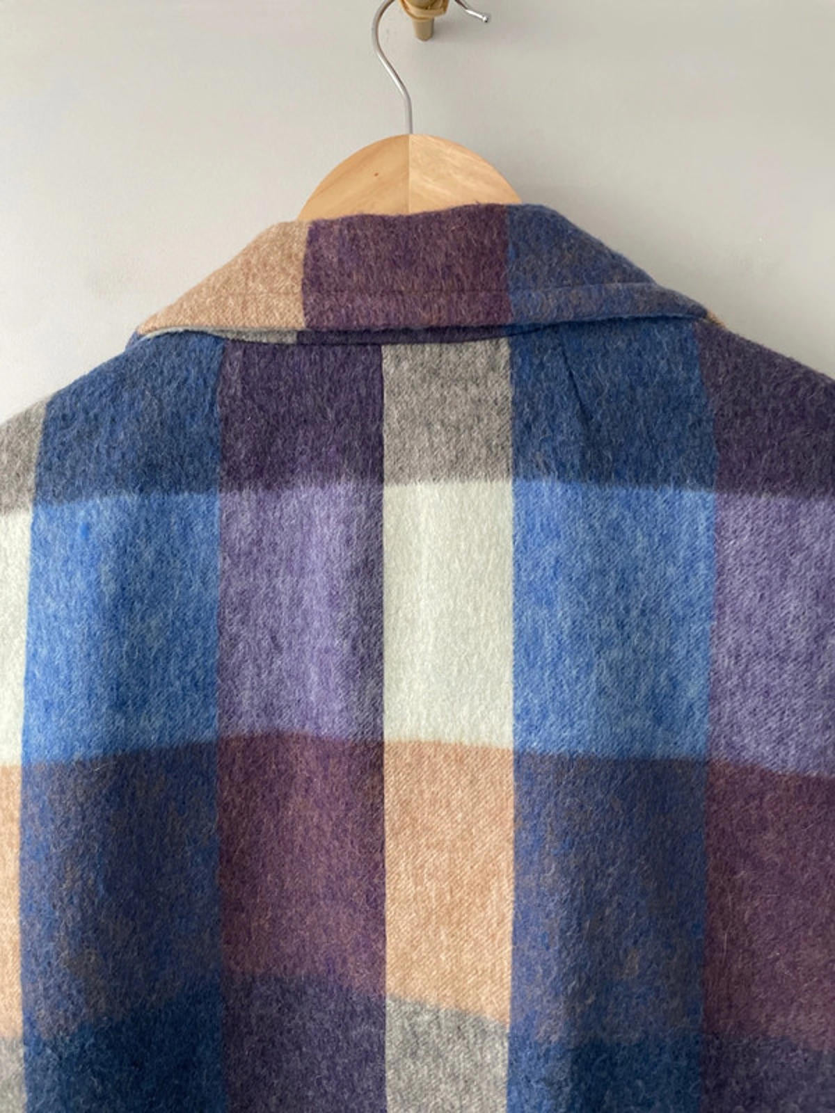 Women’s Vilagallo Premium Wool Checked Longline Overcoat Jacket - UK14 - 2452