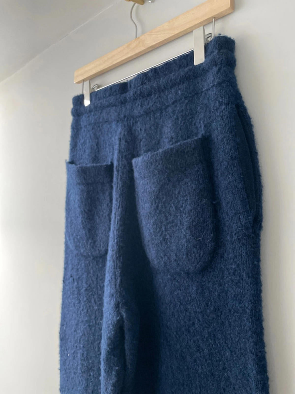 Men’s Cole Buxton Logo Knit Relaxed Fit Wool blend Trouser In Navy - Medium - 2523