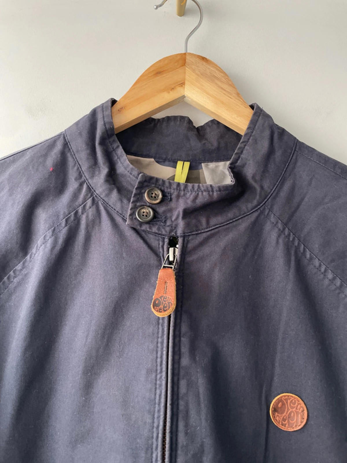 Men’s Pretty Green Harrington Jacket Coat In Navy - Medium - 2120