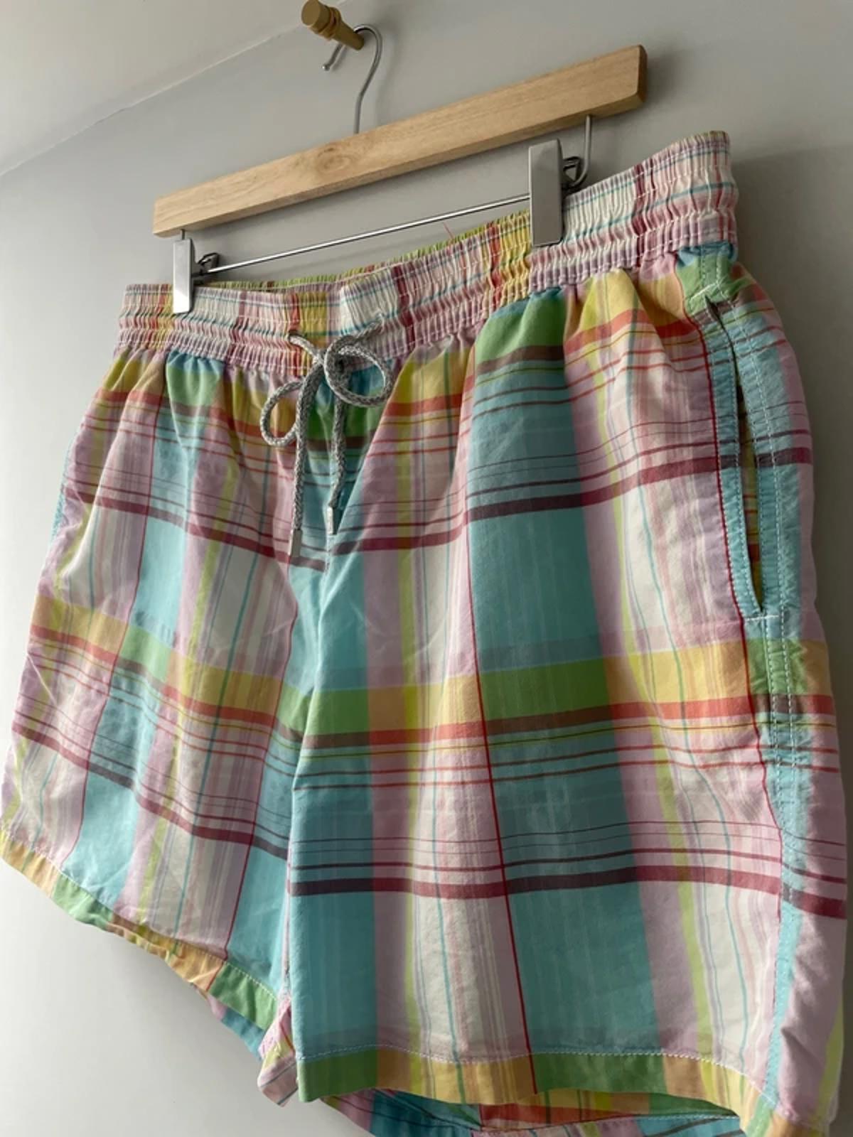 Men’s Vilebrequin Checked Plaid Swim Shorts - XXLarge - 3098