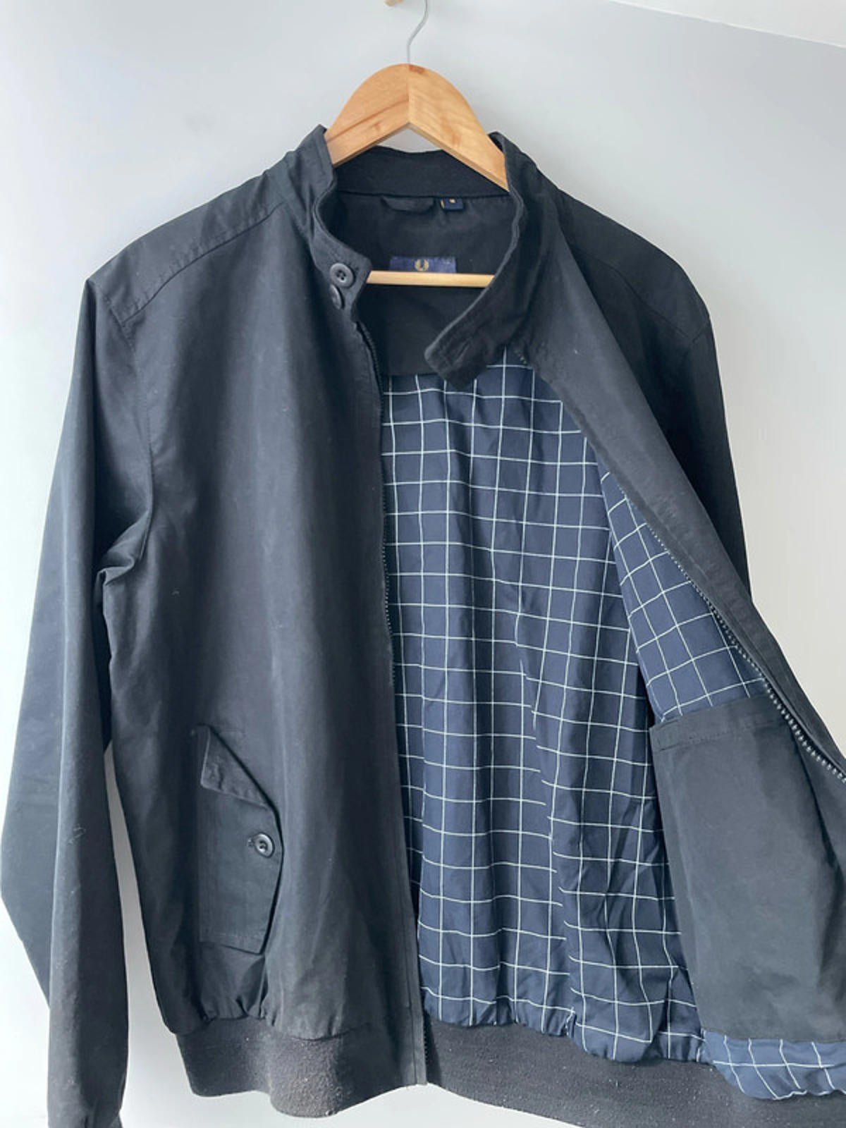 Men’s Fred Perry Premium Jacket in Black - Medium- 2113