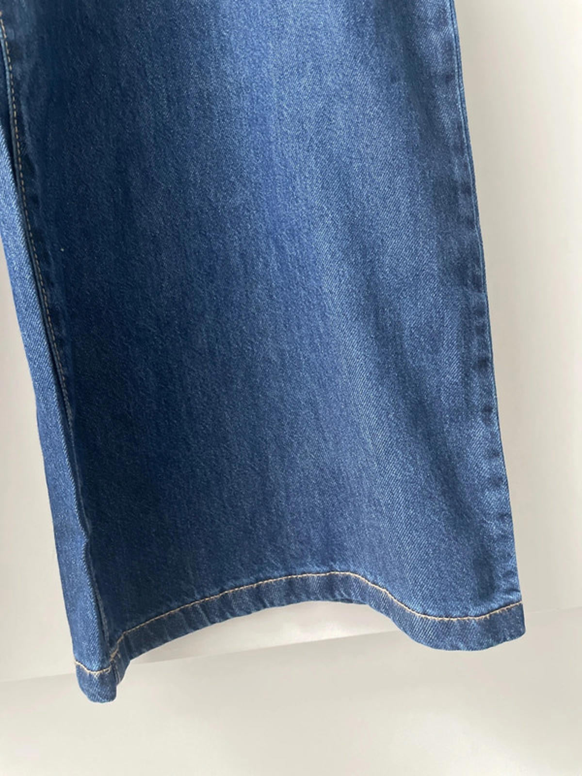 Women’s Mango Wide Leg Pleated Front Soft Denim Jeans - W29/L31 - 2192