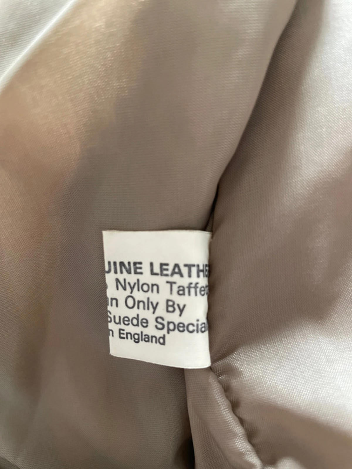 Women’s Premium Leather Vintage Jacket Coat With Belt In Beige - Small - 2426