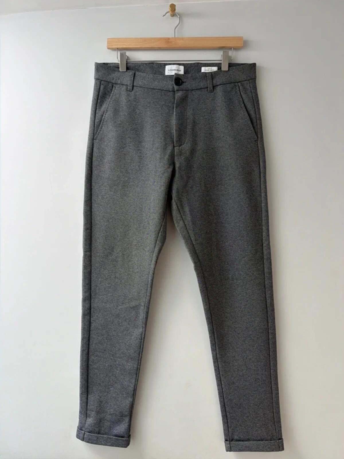 Mens Lindbergh White label slim stretch fit Trousers In grey - w34/l31 - 3474