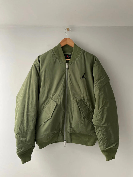 Men’s Jordan Renegade Padded Bomber Jacket In Khaki - Medium - 2376