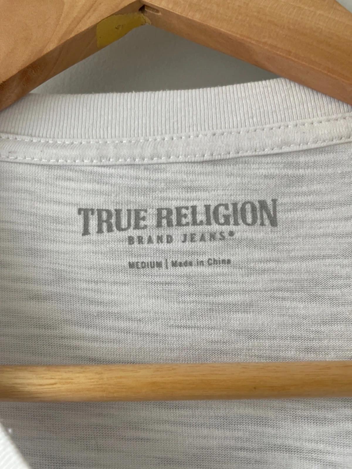 Men’s True Religion Crew Neck Printed T-shirt In White - Medium - 0429