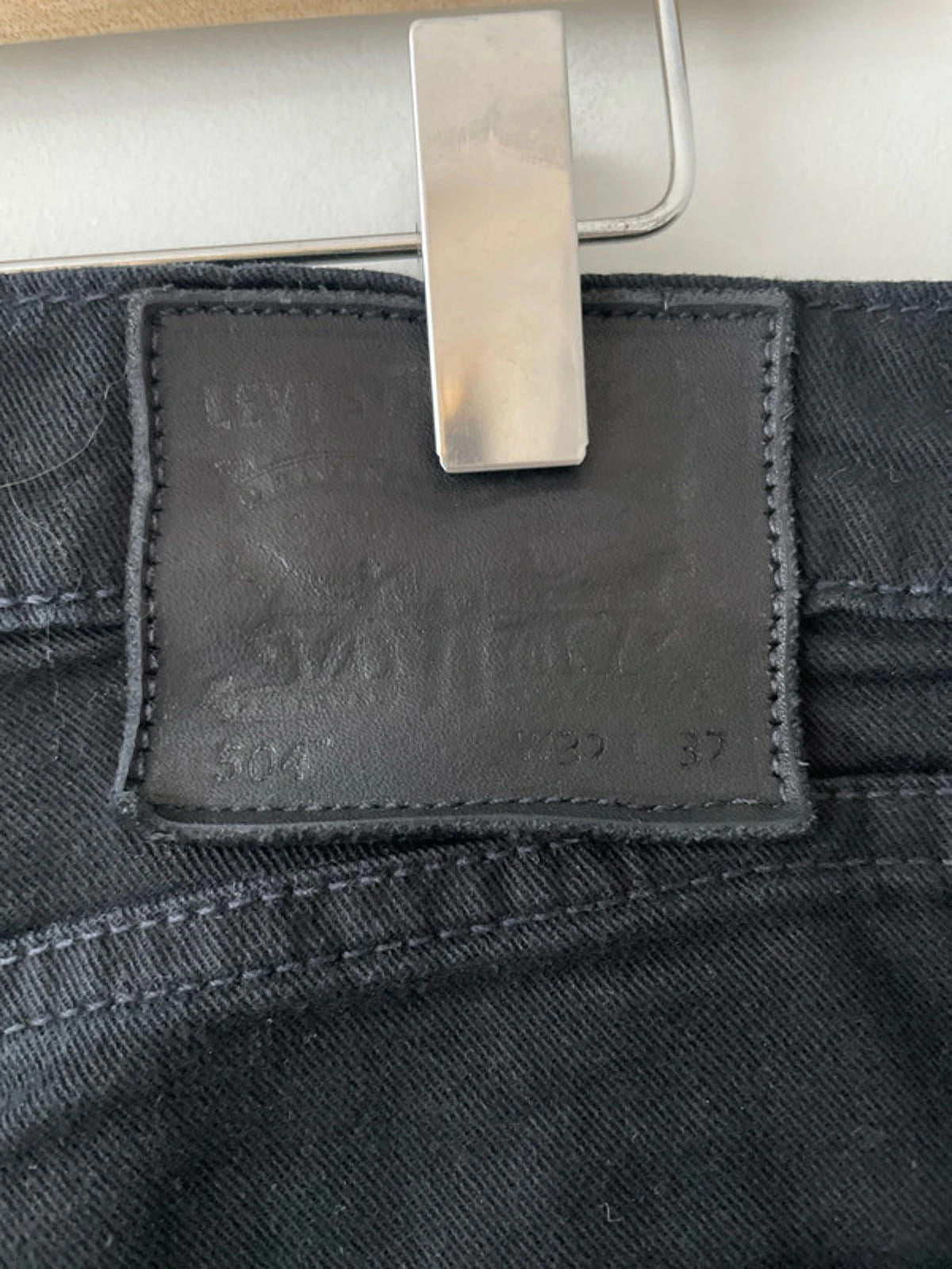 Men’s Levi’s 504 Straight Fit Jeans in Black - W32/L32 - 2788