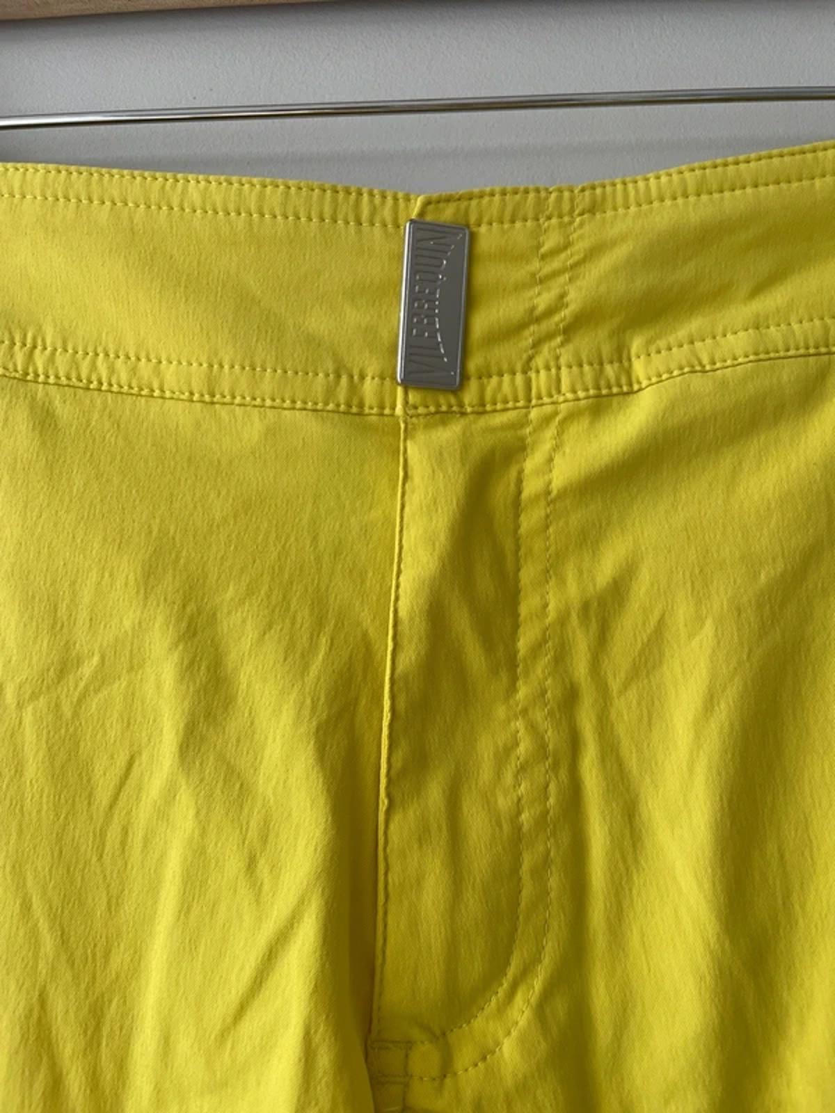 Men’s Vilebrequin Premium Swim Shorts in Yellow - Small - 3112