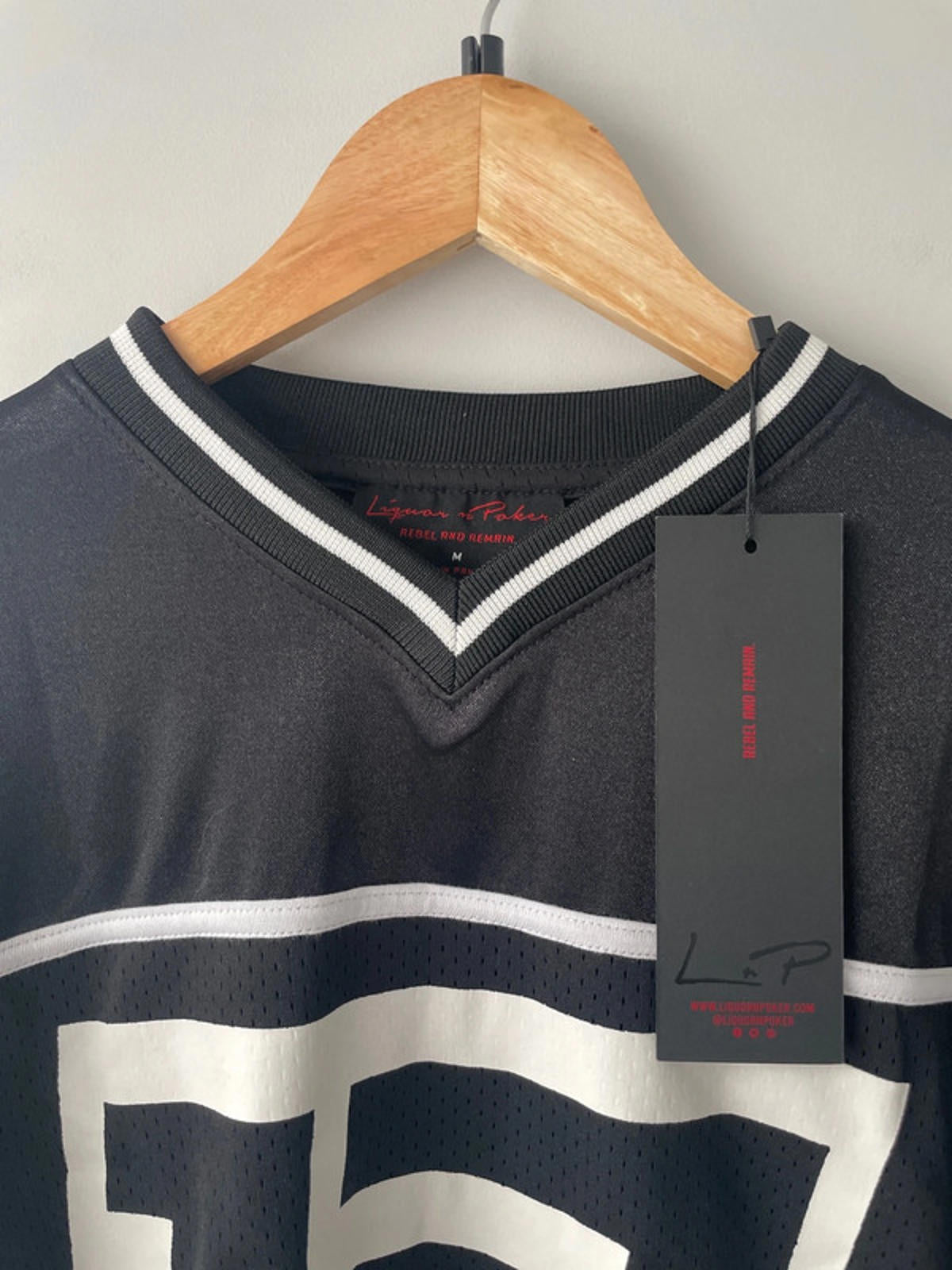 Men’s Liquor N Poker Long Sleeve Varsity Top - Medium - 1868
