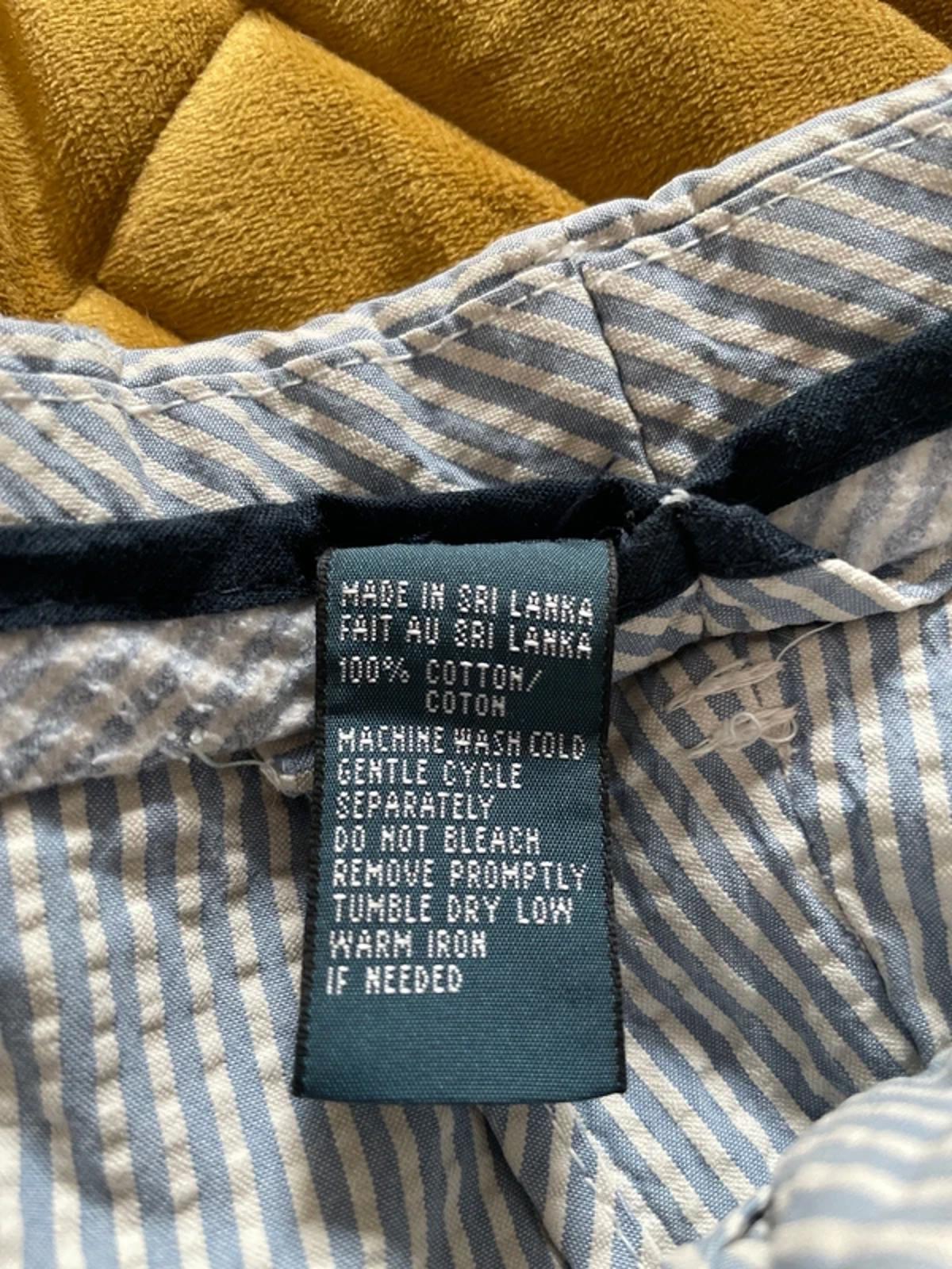Men’s Ralph Lauren Seersucker Stripe Chino Shorts in Blue - W46/L9.5 - 3151