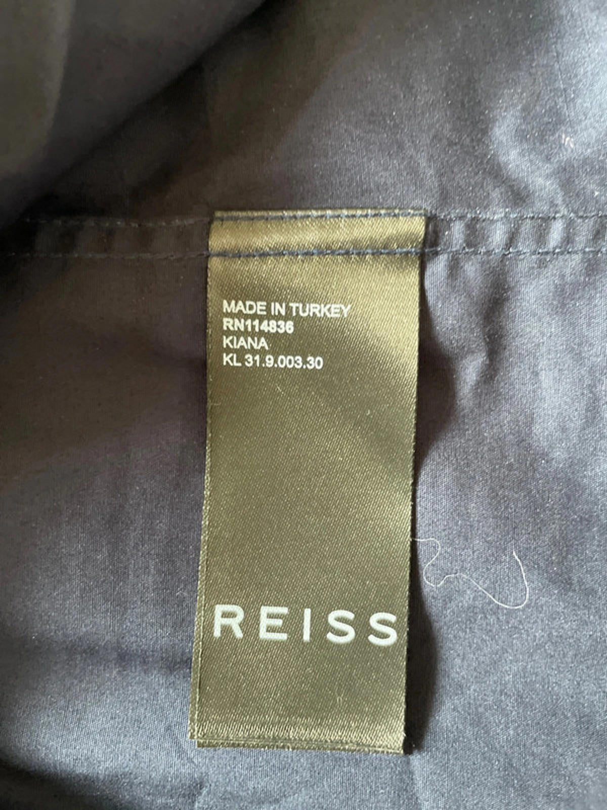Men’s Reiss Kiana Premium Slim Fit Shirt In Navy - Small - 1811