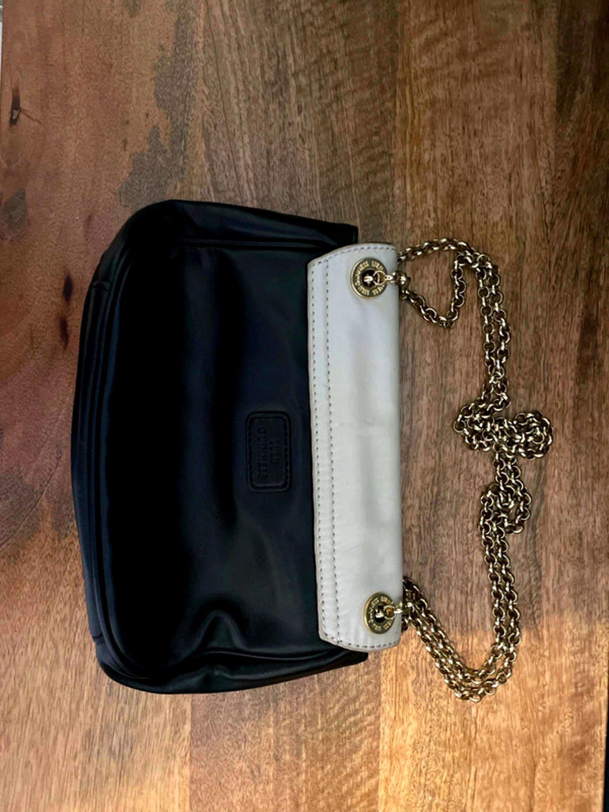 Women’s Lulu Guinness Eva Leather Shoulder Clutch Crossbody Bag In Black - 2849