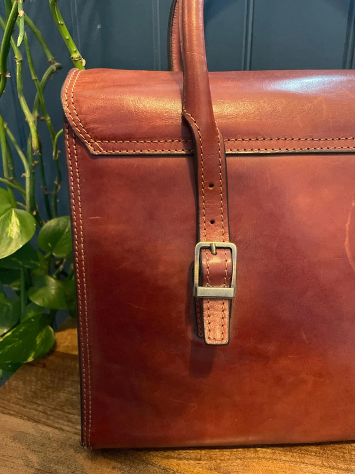 Men’s Medici Vintage Made In Italy Leather Bag Holdall In Brown - 2730