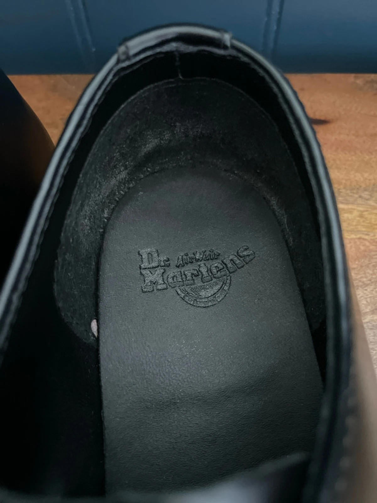 Womens Dr Martens Willis Premium Leather Lace Up Shoes In Black - UK5 - 2186