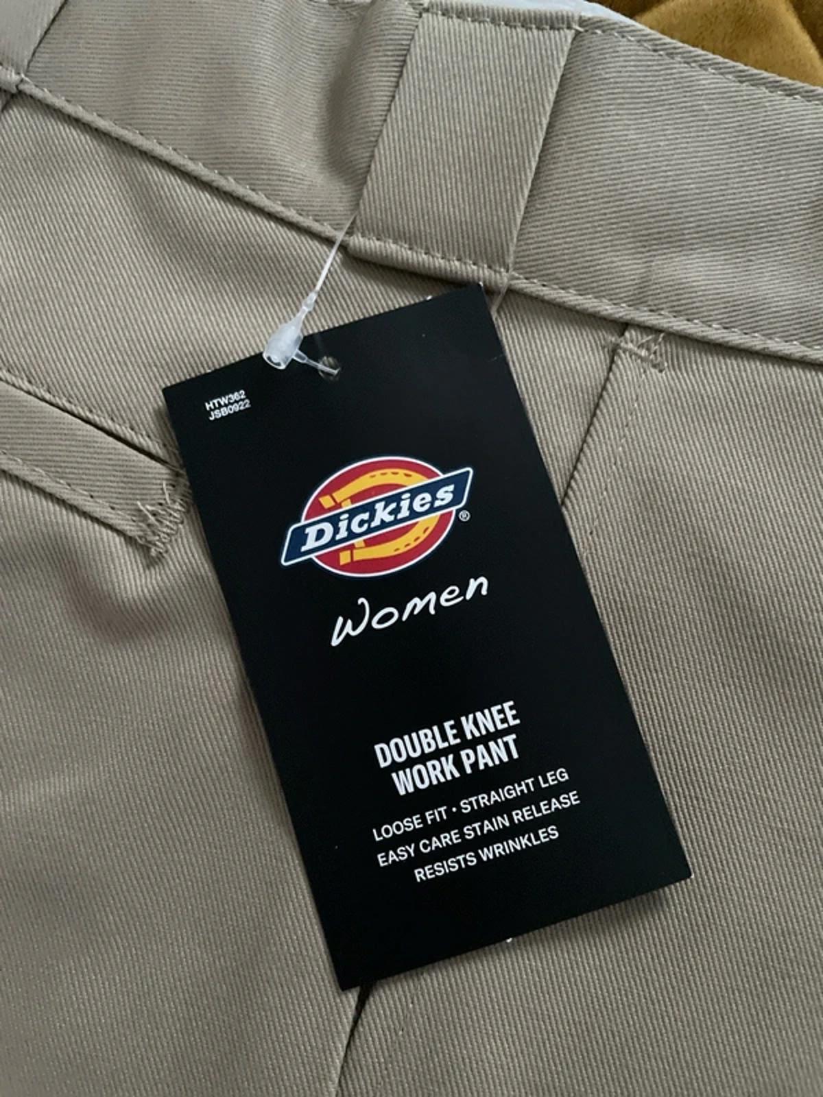 Women’s Dickies Double Knee Straight Fit Work Pant Chino in Beige - W26/L32-2955
