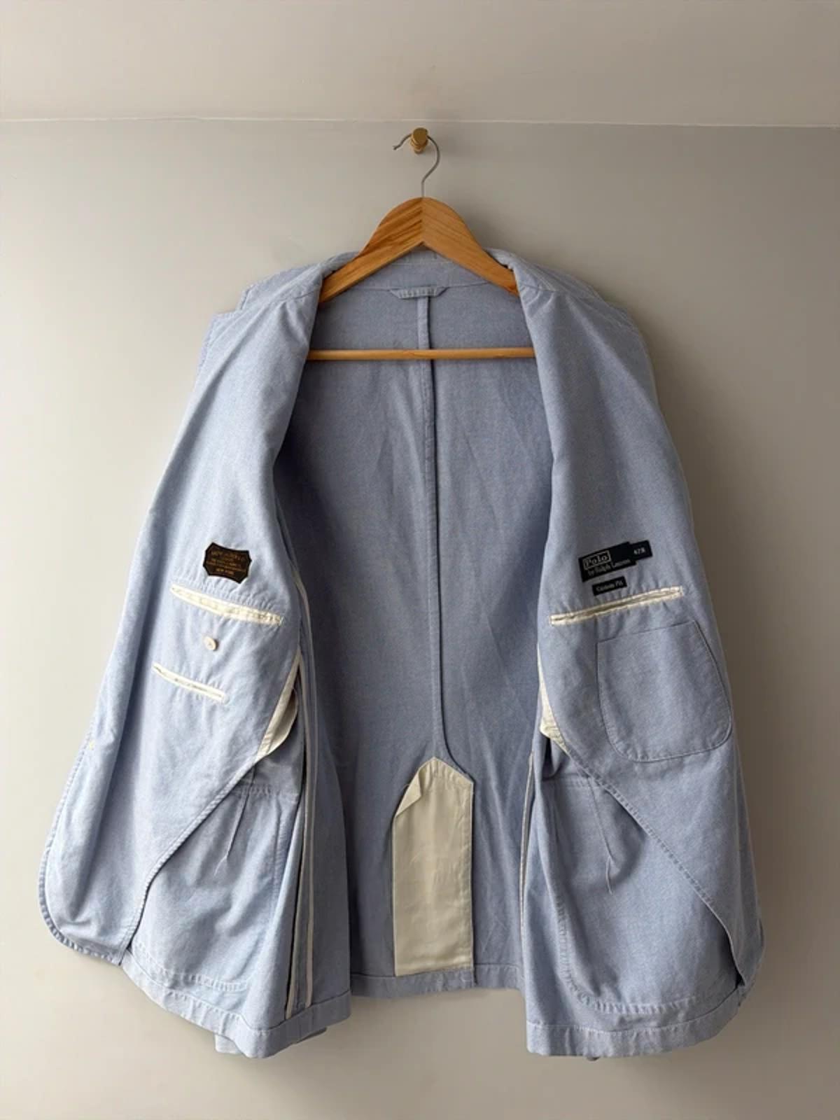 Men’s Ralph Lauren Custom Fit Chambray Blazer In Blue - Medium - 3240