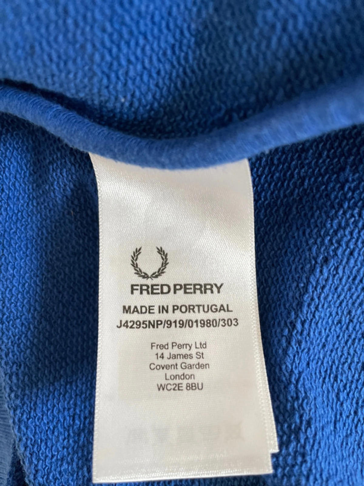 Men’s Fred Perry Vintage Track Jacket Top In Navy - Small - 2509