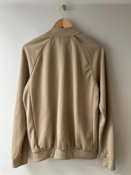 Women’s Adidas Track Jacket Full Zip In Beige - Medium - 2537