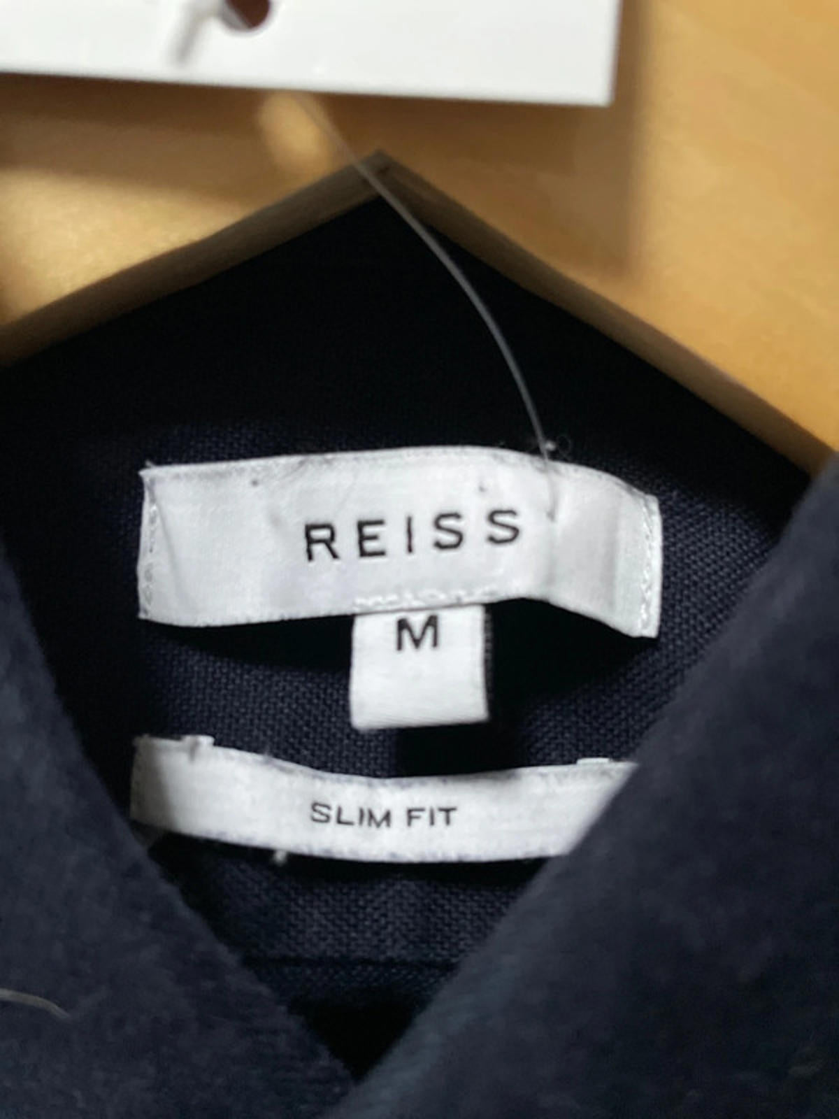 Men’s Reiss Slim Fit Long Sleeve Shirt In Navy - Medium - 2751
