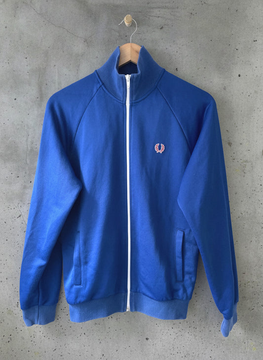 Men’s Fred Perry Vintage Track Jacket Top In Navy - Small - 2509
