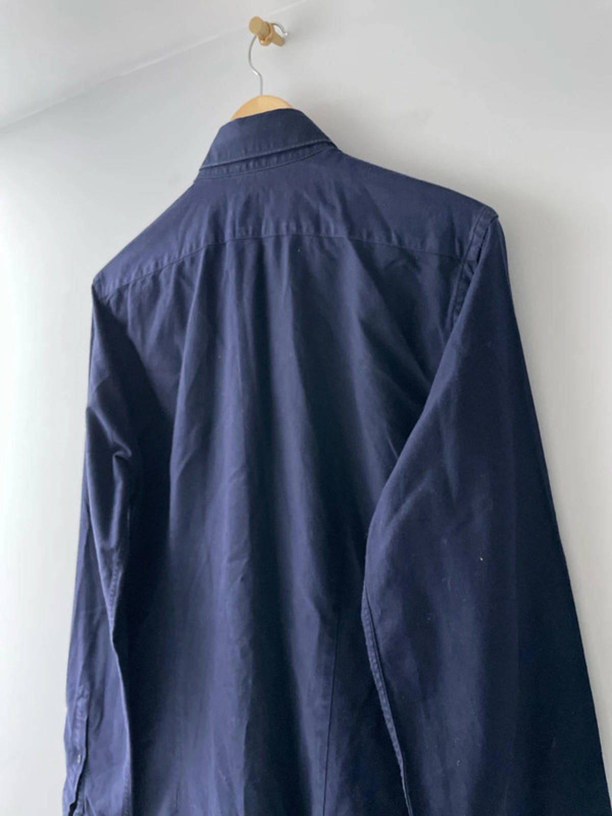Men’s Reiss Slim Fit Long Sleeve Shirt In Navy - Medium - 2751