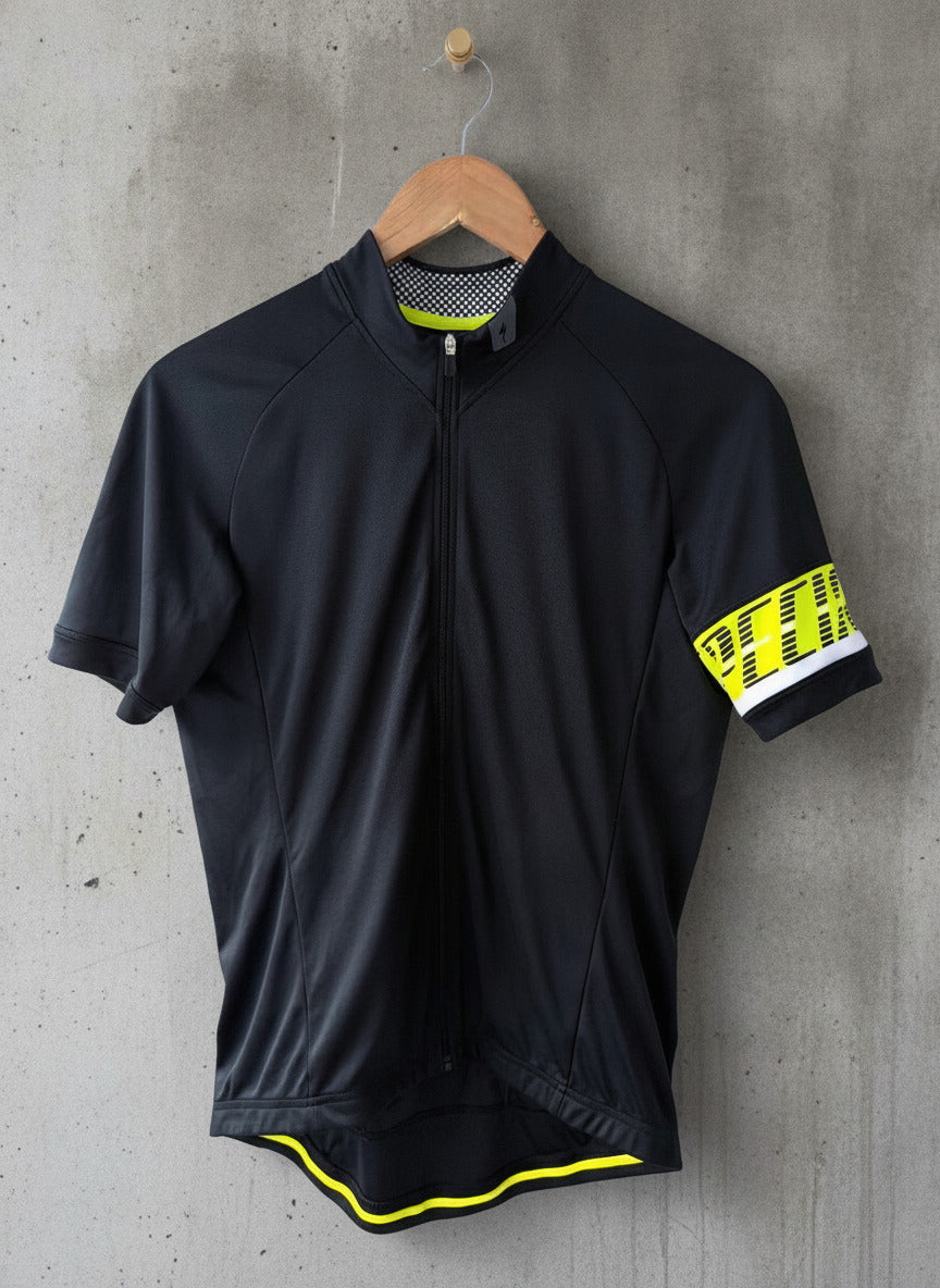 Men’s Specialized Cycling Jersey Top In Black And Yellow - Medium - 3782