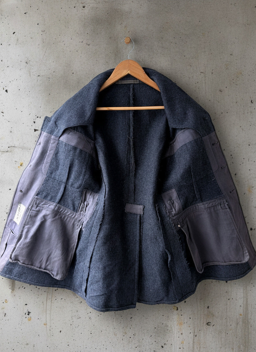 Vintage 1952 RAF Senior Airman's Wool Aircraftsman Jacket In Navy - XSmall -3834