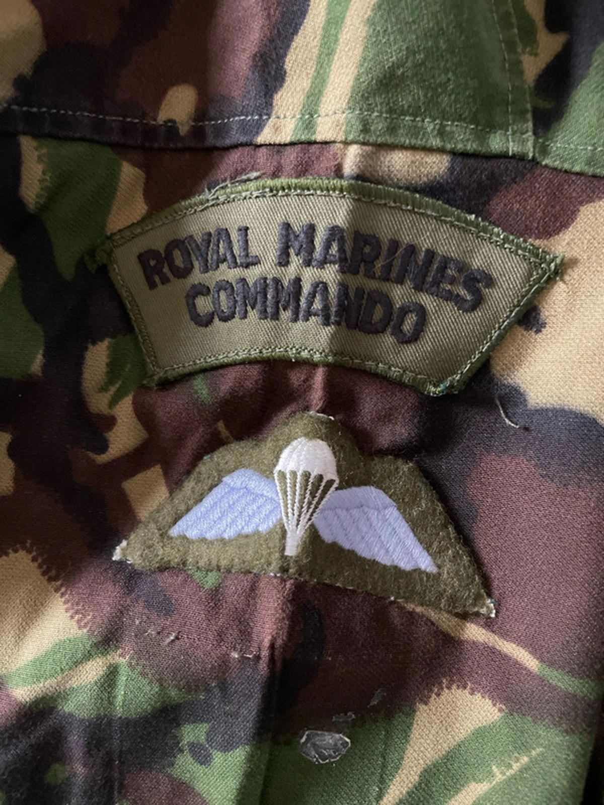 Men’s Camouflage Royal Marines Commandoes Camo Military Shirt In Khaki  - Medium - 2323