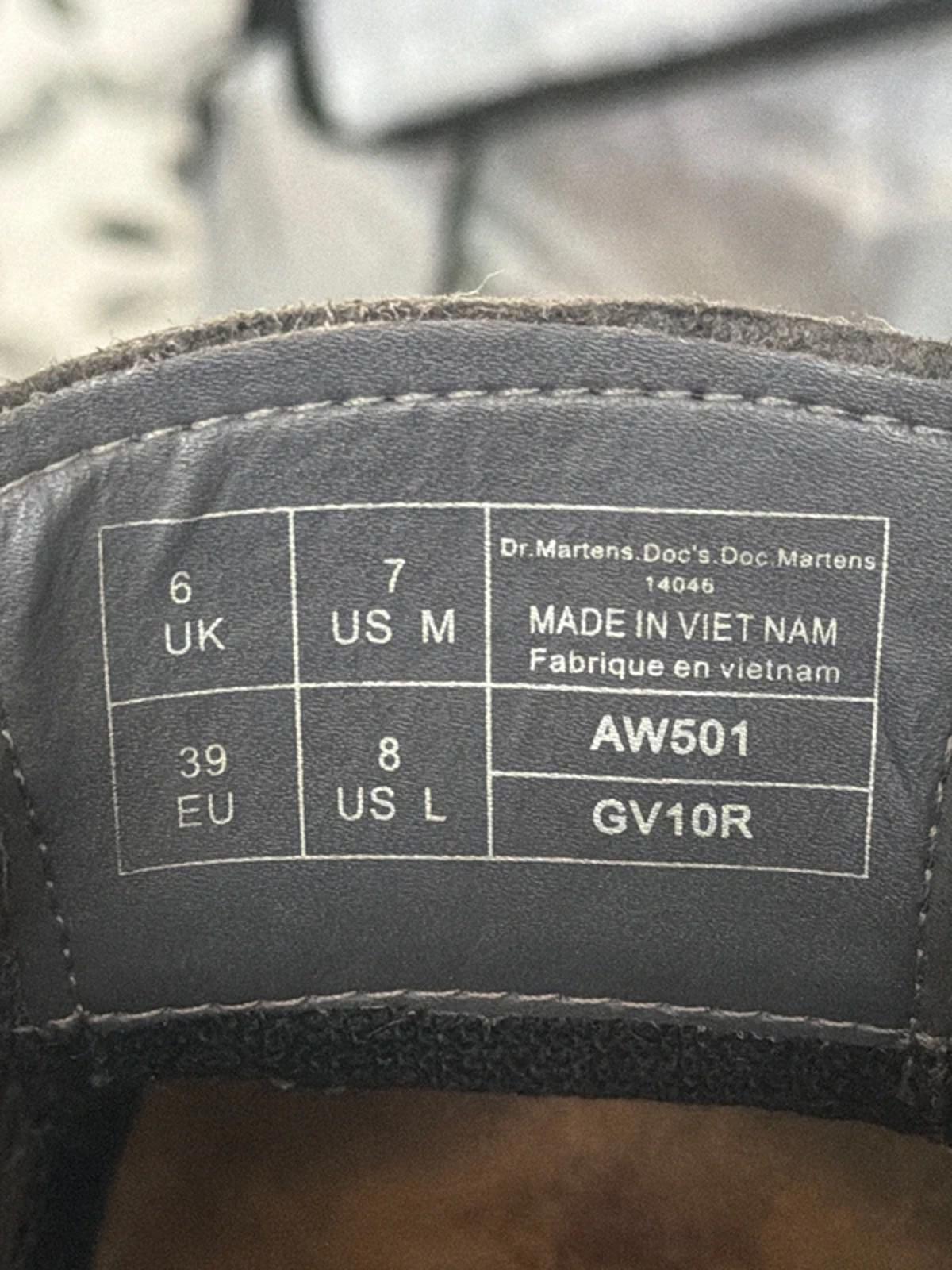 Women’s Dr Martens Vegan Upper Chunky Sole Derby Shoes In Black - Uk6 - 3285