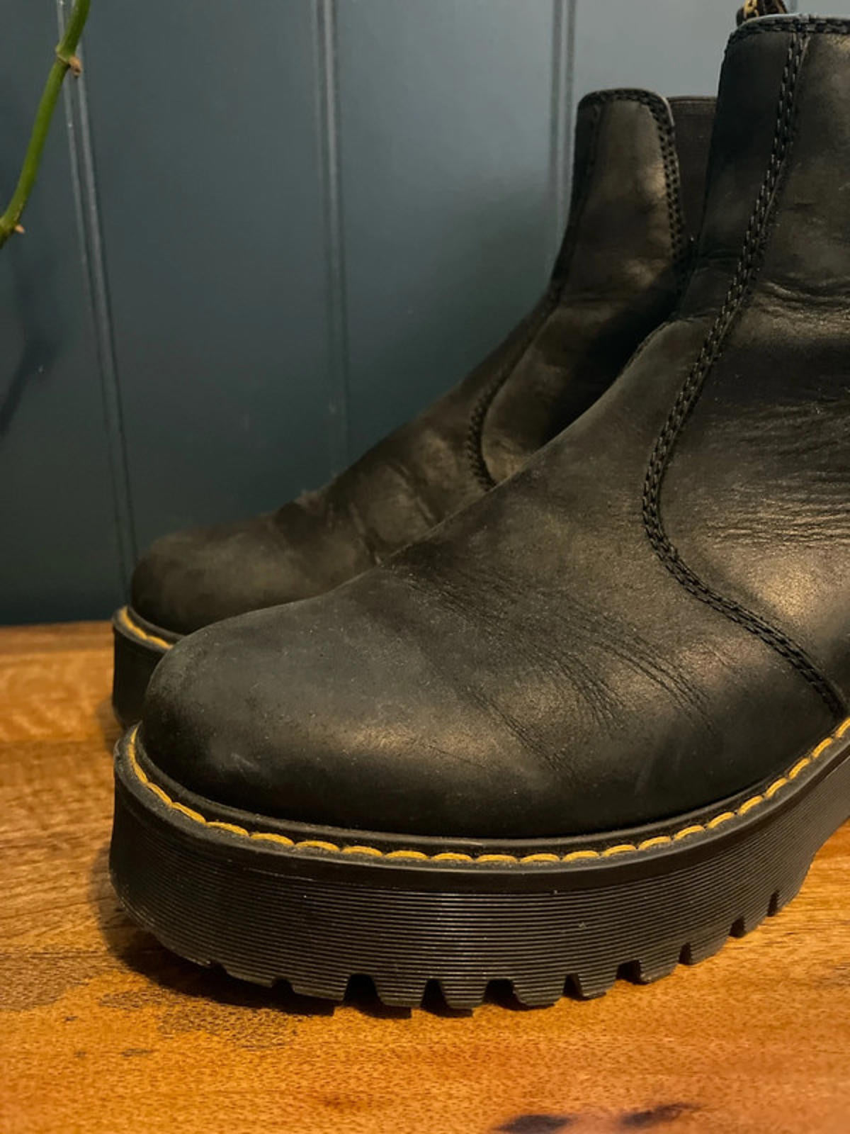 Women’s Dr Marten Rometty Platform Premium Leather Chelsea Boot In Black - UK 7 - 2556