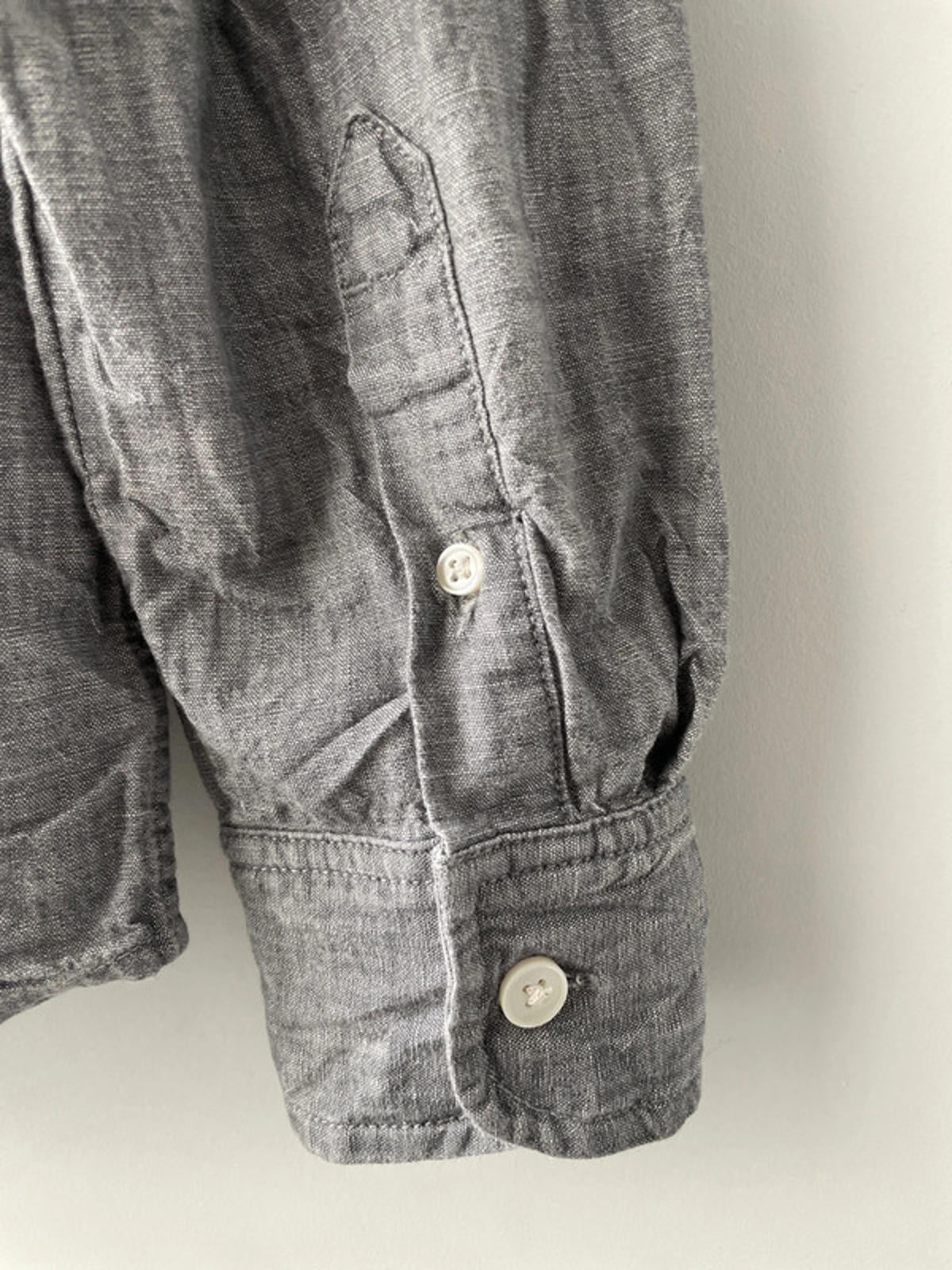 Men’s Carhartt Slim Fit Chambray Cut And Sew Shirt In Grey - Medium - 0957