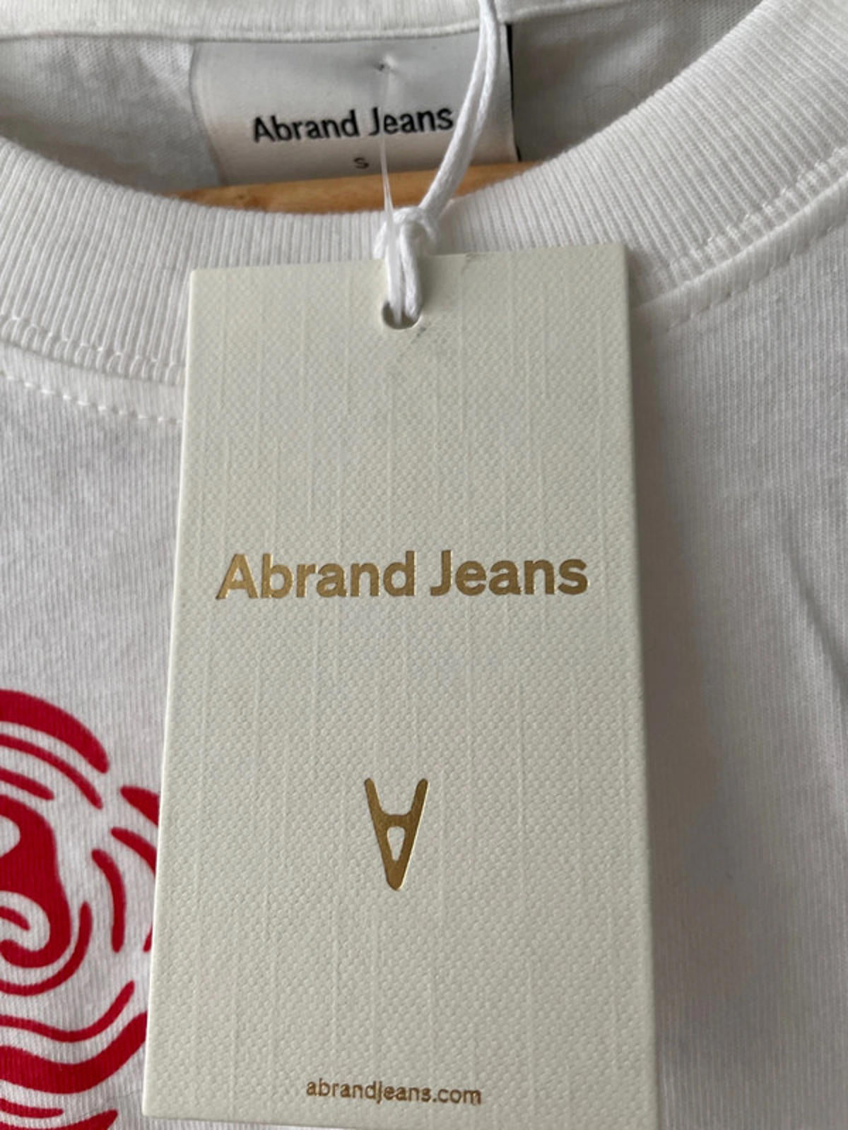 Women’s Abrand Jeans Short Sleeve Crew Neck T-shirt in White - Small - 2837