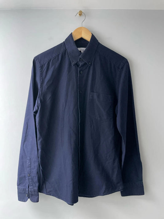 Men’s Reiss Slim Fit Long Sleeve Shirt In Navy - Medium - 2751