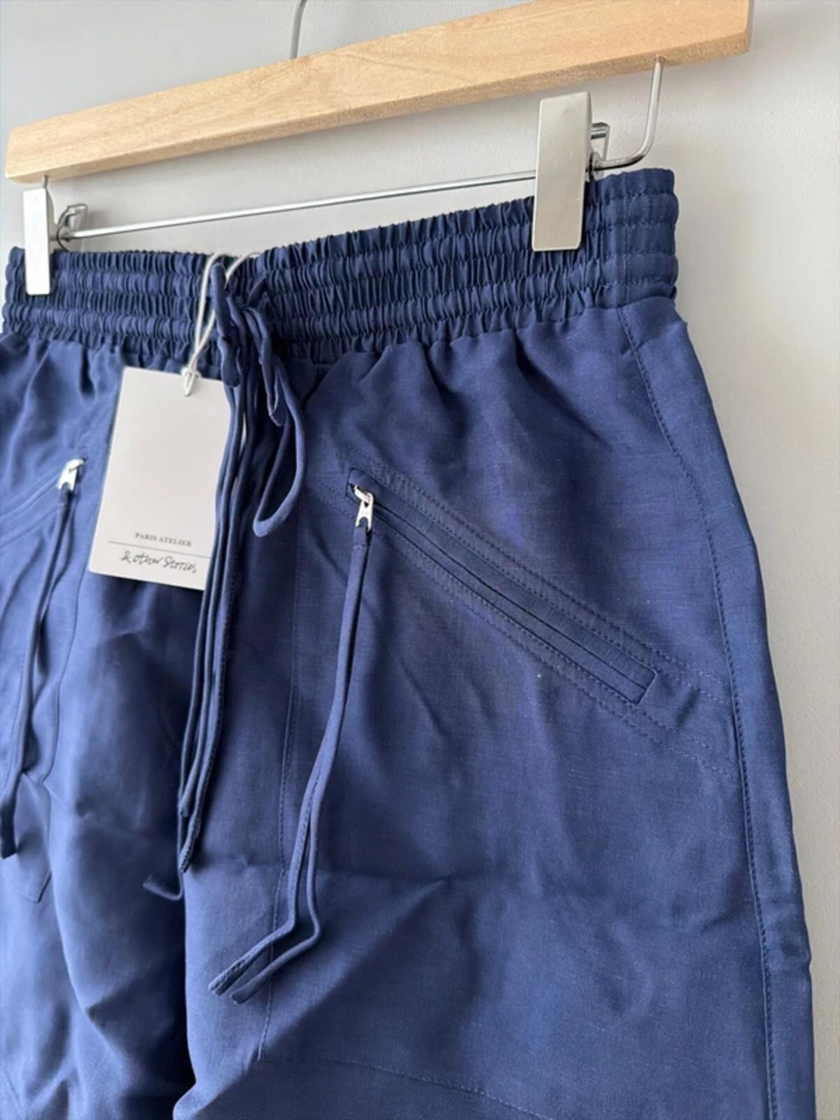 Women’s & Other Stories High Waisted Linen Shorts In Navy - XSmall - 3363