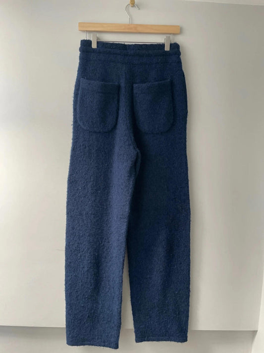 Men’s Cole Buxton Logo Knit Relaxed Fit Wool blend Trouser In Navy - Medium - 2523