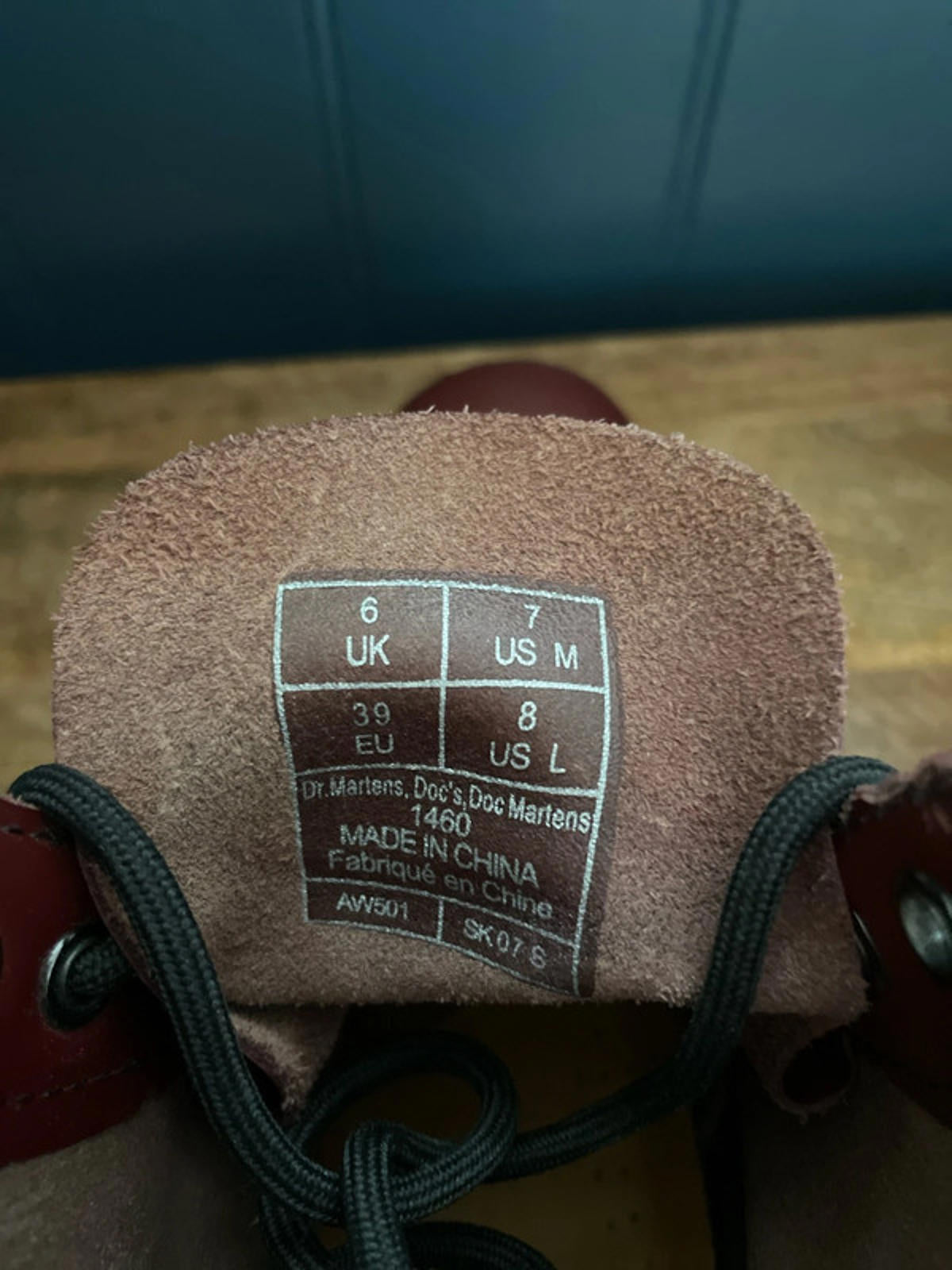 Women’s Dr Martens 101 Premium Leather Ankle Boots In Burgundy - UK6 - 2472