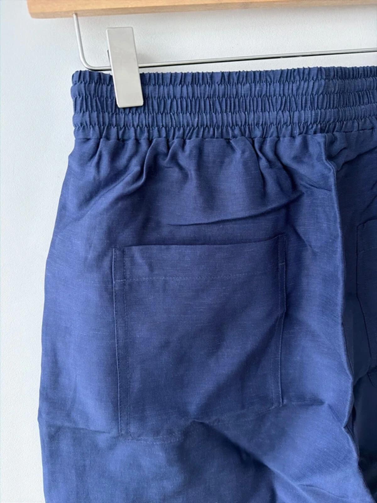 Women’s & Other Stories High Waisted Linen Shorts In Navy - XSmall - 3363