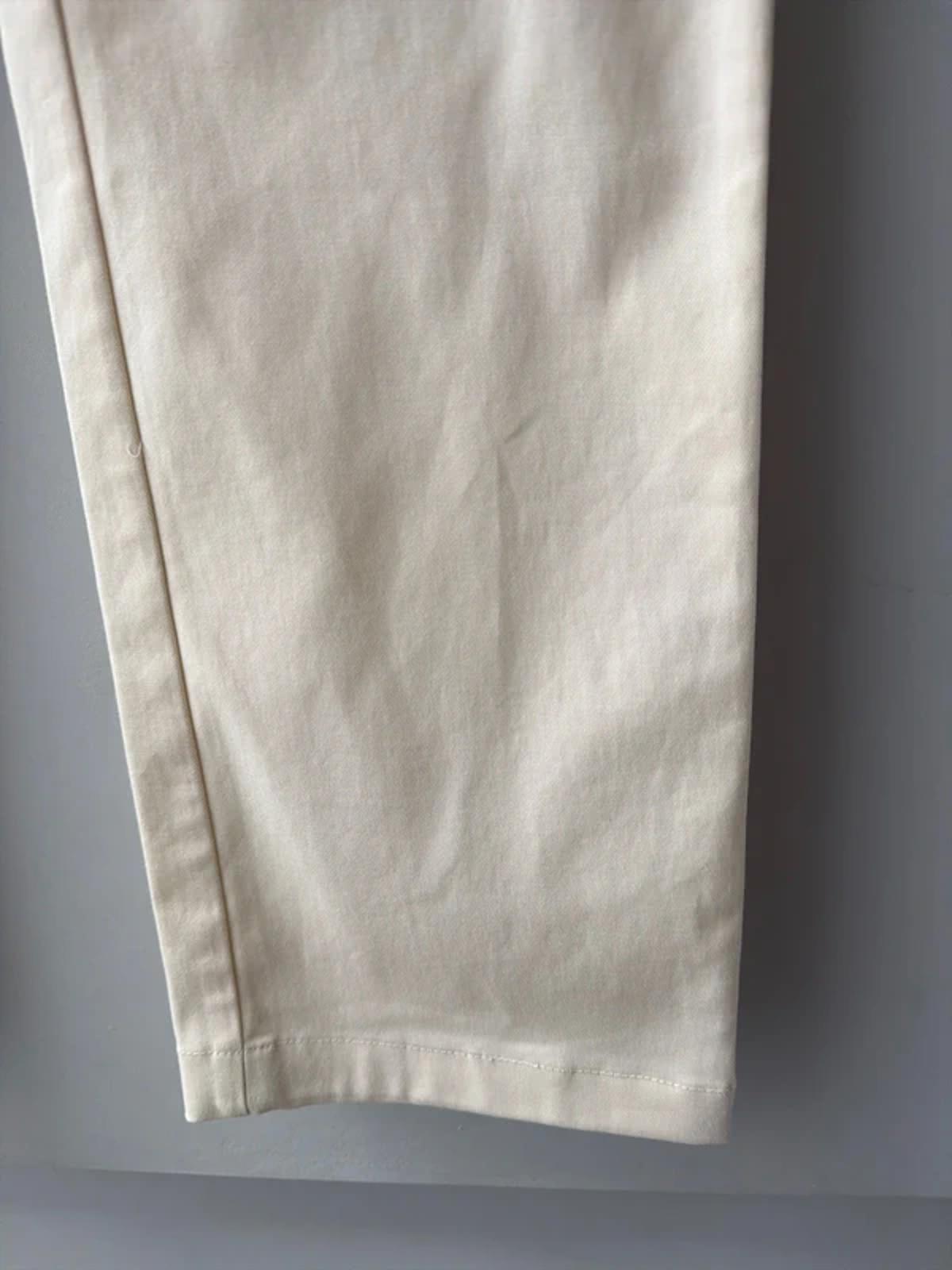 Men’s Tommy Hilfiger Denton Straight Leg Chino Trousers In Cream - W31/L32 - 3250
