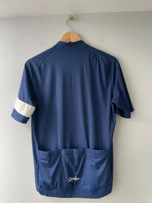 Mens Rapha Core Cycling Jersey in Navy Blue - XLarge - 2908