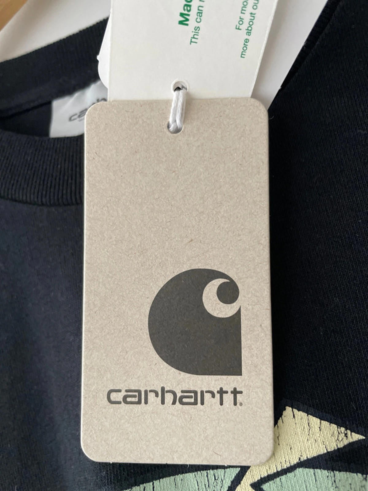 Men’s Carhartt Louder Printed Crew Neck T-Shirt Top In Black - Medium - 2542