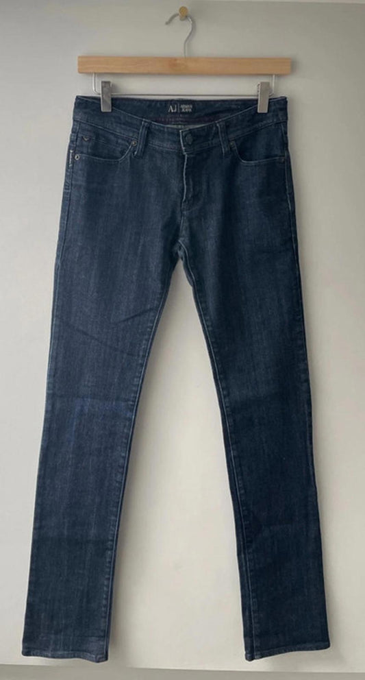 Women’s Armani 009 Slim Fit Jeans In Dark Blue  - W26/L33