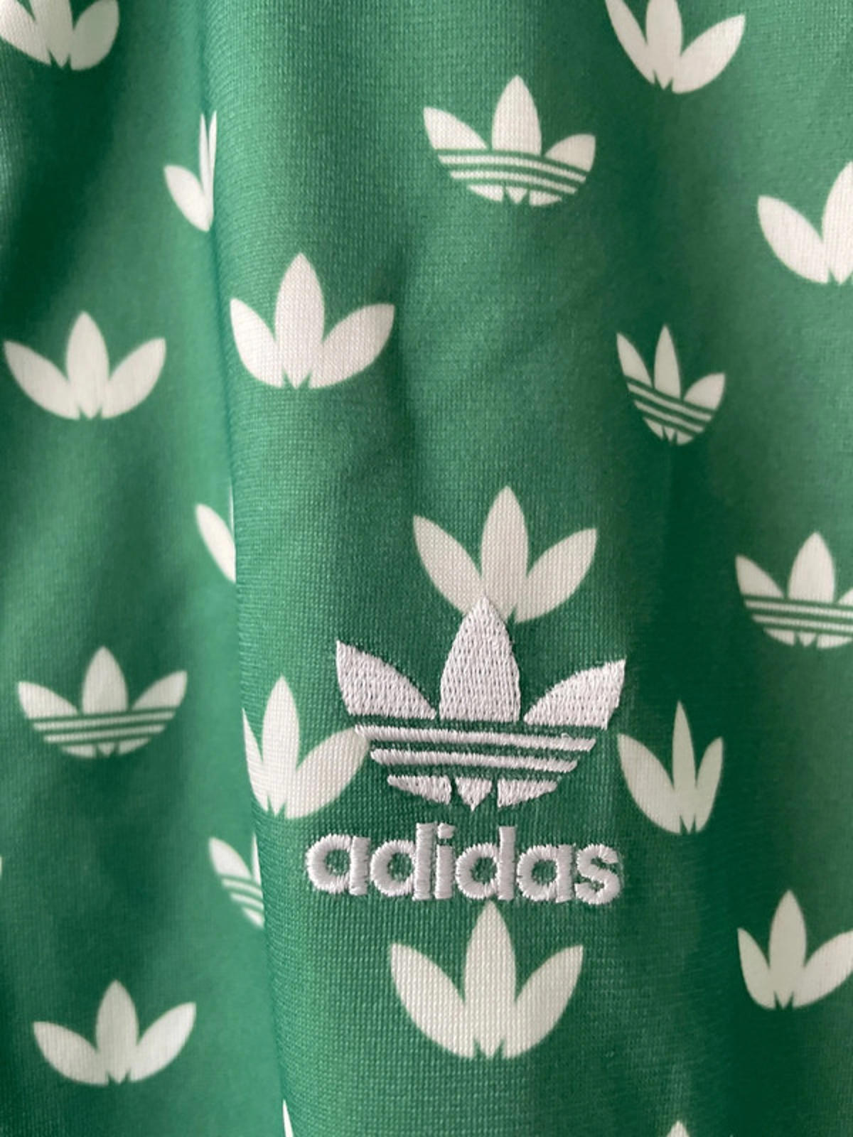 Women’s Adidas Monogram Firebird Track Jacket In Green - Medium -2573